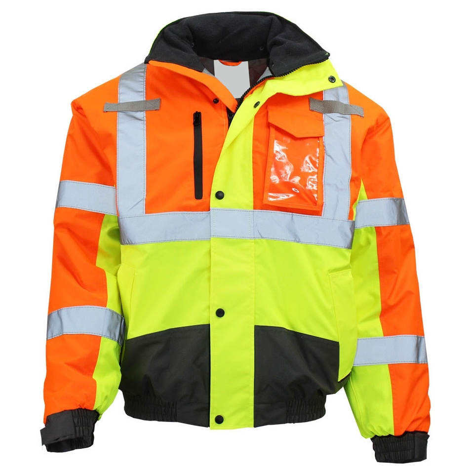 Improvment Sports Construction Reflective Clothes Safety Reflective Jacket High Visibility Workwear Safety Workers Bomber Waterproof Jacket